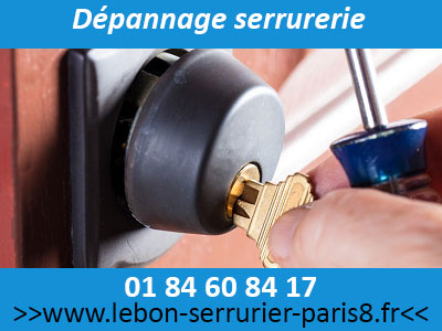 Dépannage serrurerie Paris 8